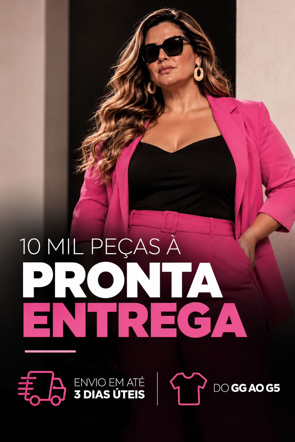 Tudo à pronta entrega, envio em até três dias úteis, do GG ao G5